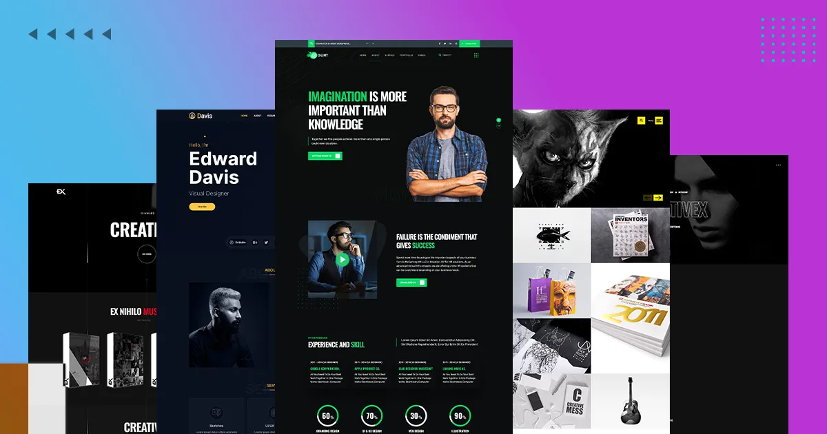 10+ Best portfolio website theme on Envato elements