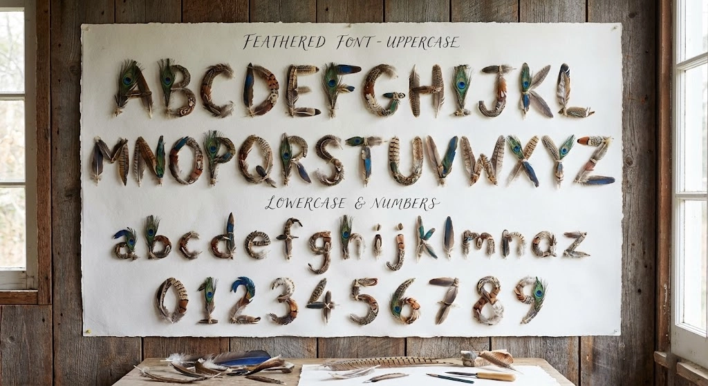 Feather Font Sheet