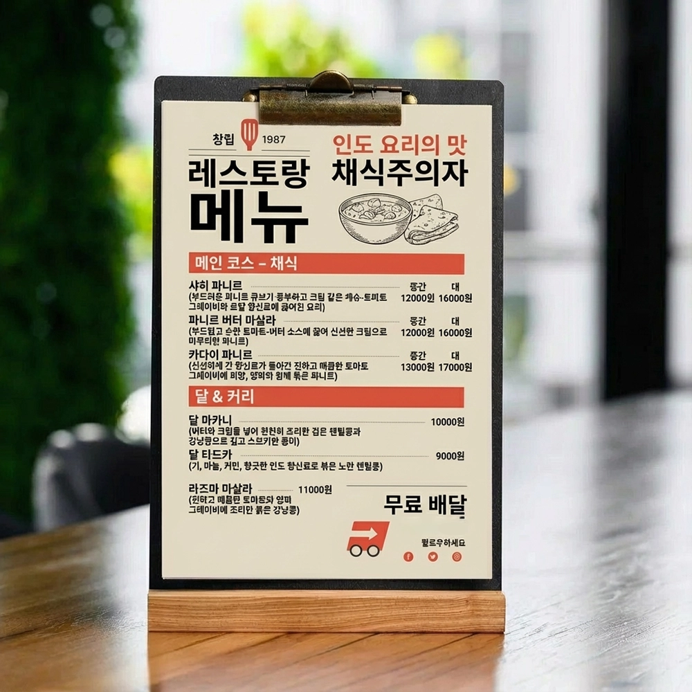 Menu Final Korean