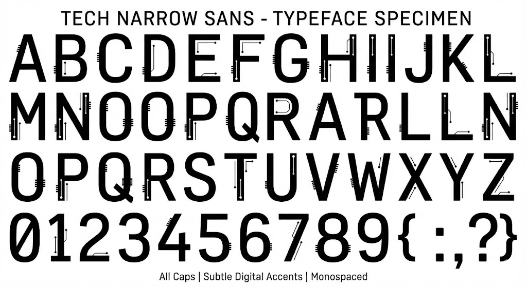 Tech Font Sheet