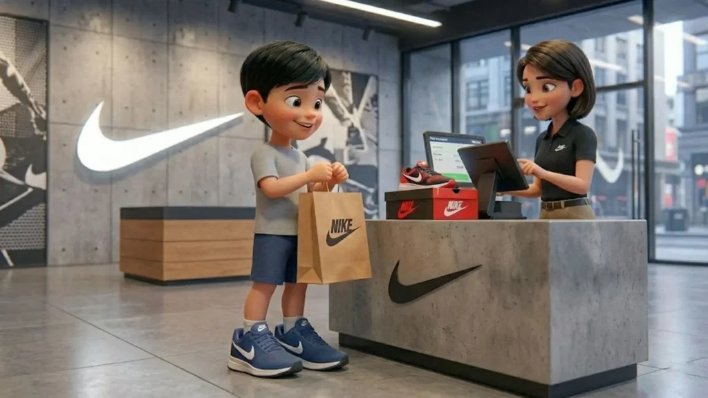 final cinematic nike store reel scene created using ai video workflow