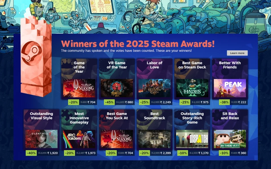 2025 Steam Awards Winners: Full List, Categories, and Why Each Game Won
