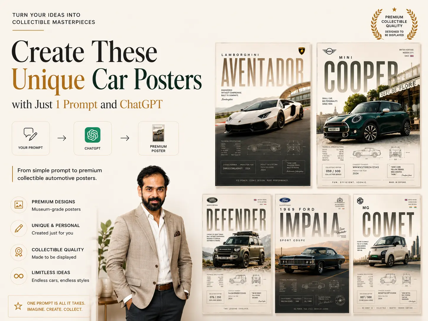 Porsche 911 AI Poster