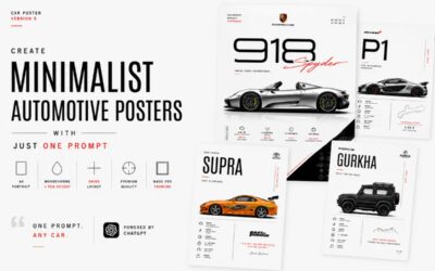 How to Create Minimalist Automotive Posters with ChatGPT Using Just One Prompt