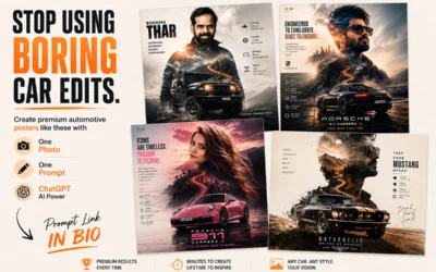 Create Cinematic Automotive Posters with One Photo & ChatGPT