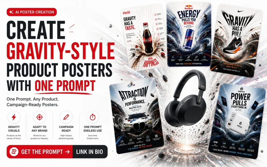 Create Gravity-Style Product Advertising Posters With One ChatGPT Prompt