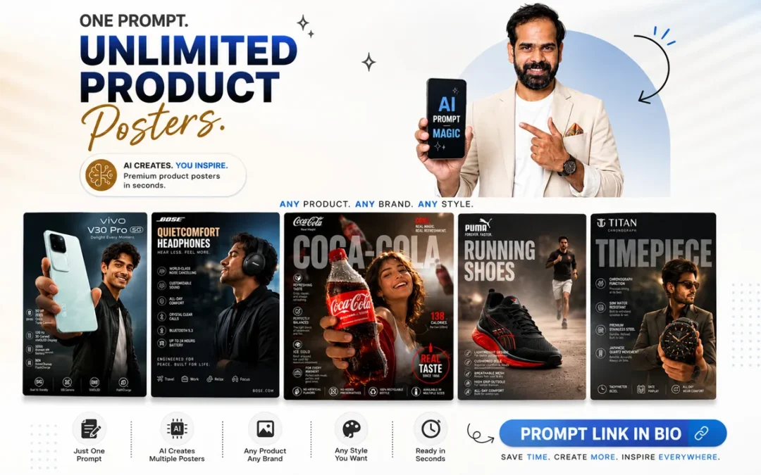 Universal AI Product Poster Prompt for Any Brand