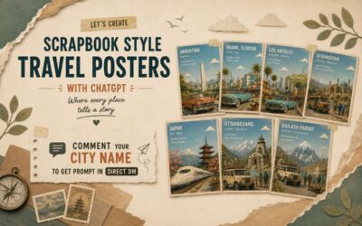 Create Beautiful Scrapbook Travel Posters with ChatGPT