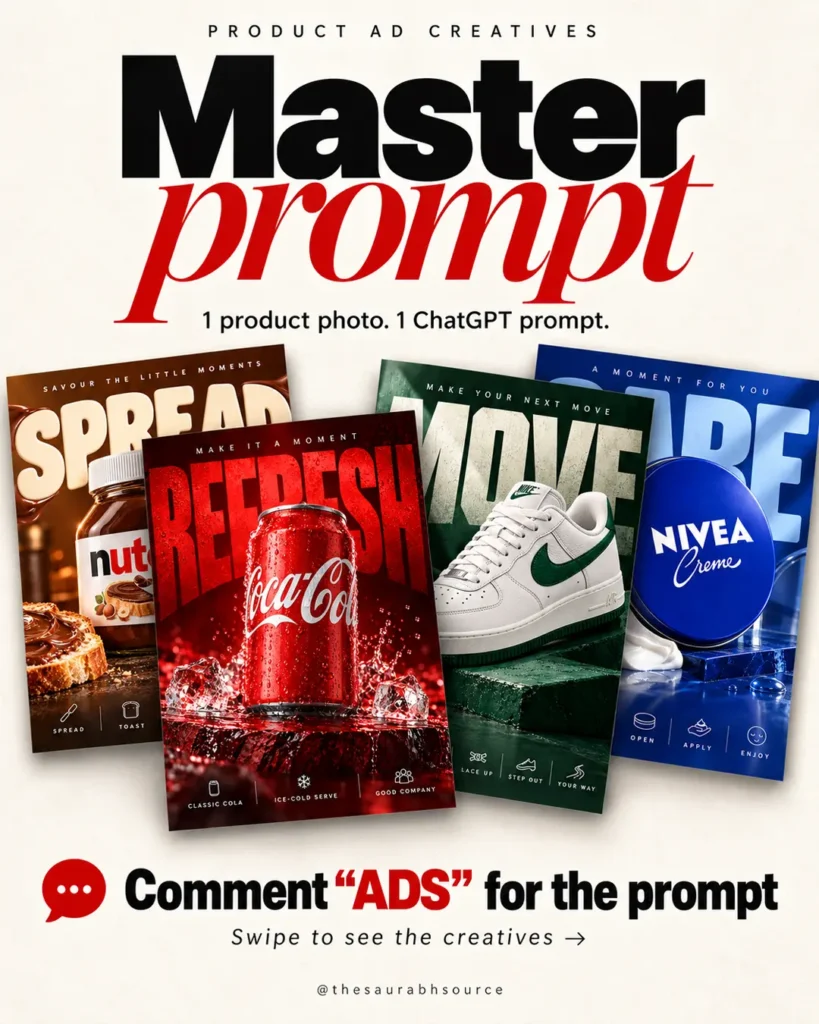 ChatGPT Product Ad Creatives: 5 Easy Steps 1 ChatGPT product ad creatives